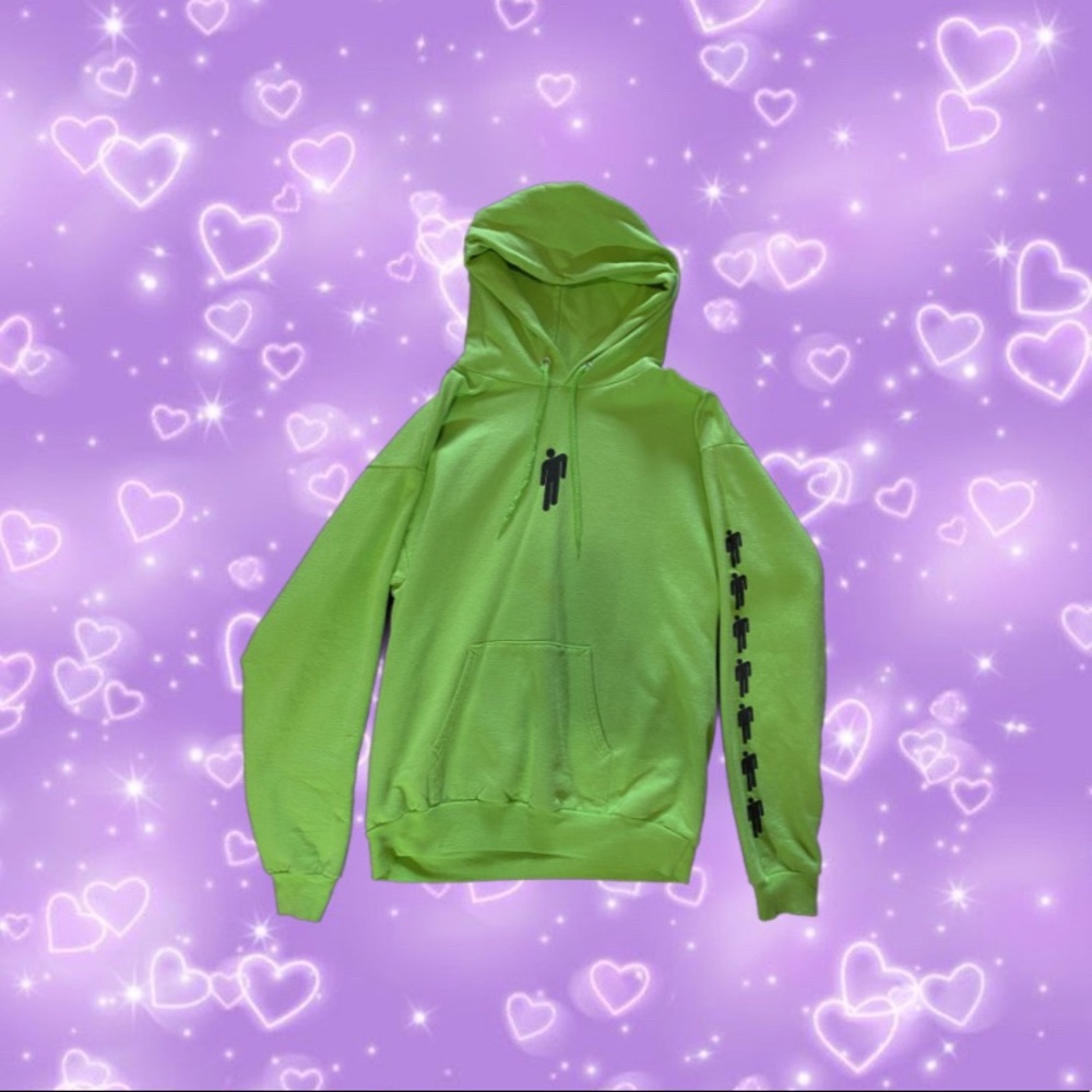 Billie Eilish 2019 green blosh hoodie